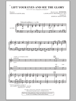 page one of Lift Your Eyes And See The Glory (SATB Choir)