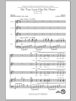 page one of My True Love Has My Heart (SSA Choir)