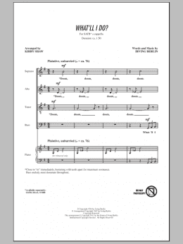 page one of What'll I Do (SATB Choir)