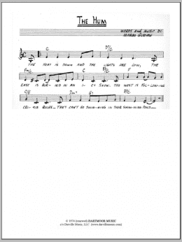 page one of The Hum (Lead Sheet / Fake Book)