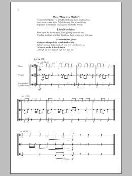 page one of Mangwani Mpulele (3-Part Mixed Choir)