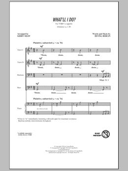 page one of What'll I Do (TTBB Choir)