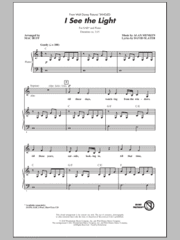 page one of I See The Light (from Tangled) (arr. Mac Huff) (SAB Choir)