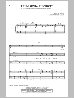 page one of Palm Sunday Introit (SAB Choir)