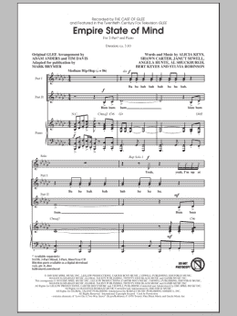 page one of Empire State Of Mind (2-Part Choir)