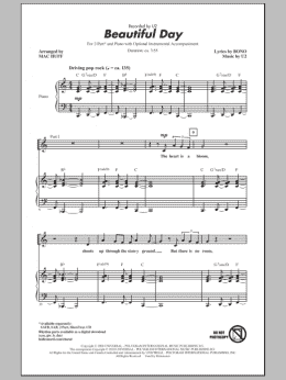 page one of Beautiful Day (2-Part Choir)