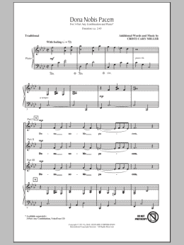 page one of Dona Nobis Pacem (3-Part Mixed Choir)