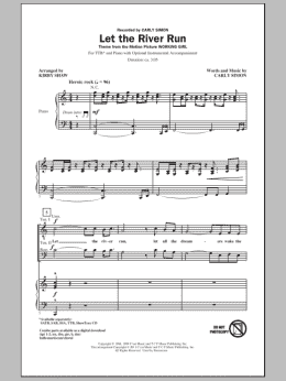 page one of Let The River Run (TTBB Choir)
