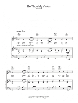 page one of Be Thou My Vision (Piano, Vocal & Guitar Chords)