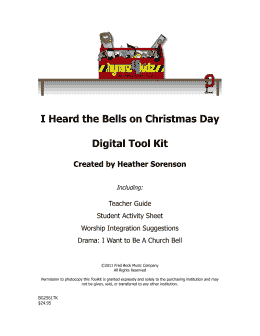 page one of I Heard The Bells On Christmas Day (Choir Tool Kit)