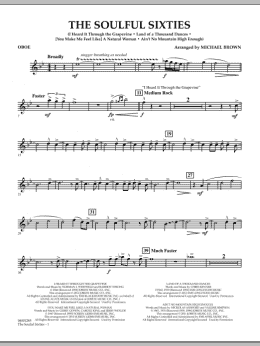 page one of The Soulful Sixties - Oboe (Concert Band)