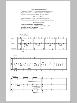 page one of Mangwani Mpulele (2-Part Choir)