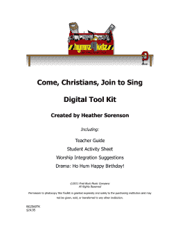 page one of Come, Christians, Join To Sing (Choir Tool Kit)