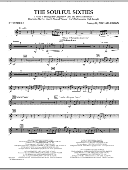 page one of The Soulful Sixties - Bb Trumpet 2 (Concert Band)