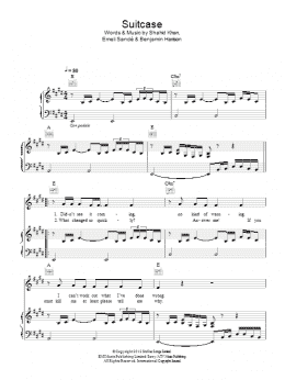 page one of Suitcase (Piano, Vocal & Guitar Chords)