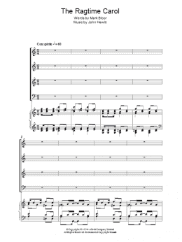 page one of The Ragtime Carol (SATB Choir)