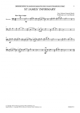 page one of Saint James Infirmary (Instrumental Solo)