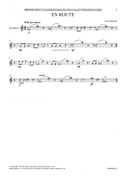 page one of En Route (Instrumental Solo)