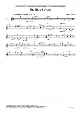 page one of The Blue Beyond (Instrumental Solo)