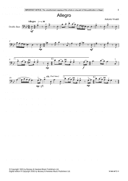 page one of Allegro (Instrumental Solo)