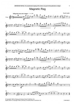 page one of Magnetic Rag (Instrumental Solo)