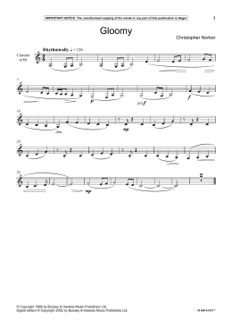 page one of Gloomy (Instrumental Solo)