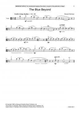 page one of The Blue Beyond (Instrumental Solo)