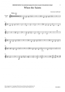 page one of When The Saints Go Marching In (Instrumental Solo)