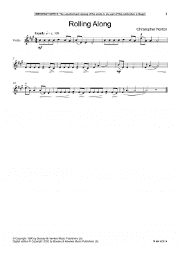 page one of Rolling Along (Instrumental Solo)