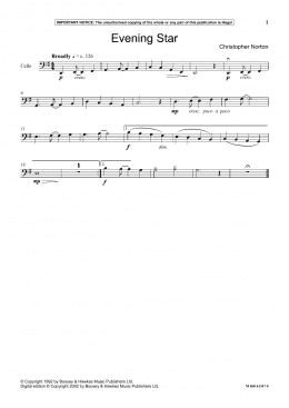 page one of Evening Star (Instrumental Solo)