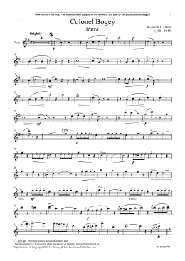 page one of Colonel Bogey (March) (Instrumental Solo)