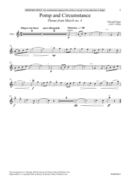 page one of Pomp And Circumstance (Theme from March No. 4) (Instrumental Solo)