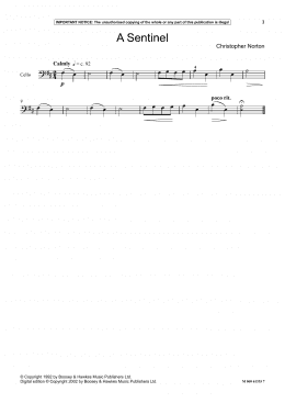 page one of A Sentinel (Instrumental Solo)