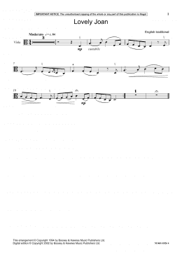 page one of Lovely Joan (Instrumental Solo)