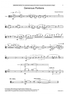 page one of Generous Portions (Instrumental Solo)