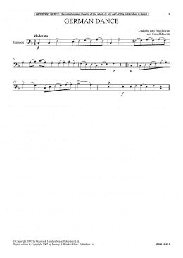 page one of German Dance (Instrumental Solo)