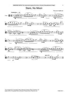 page one of Stars, No Moon (Instrumental Solo)