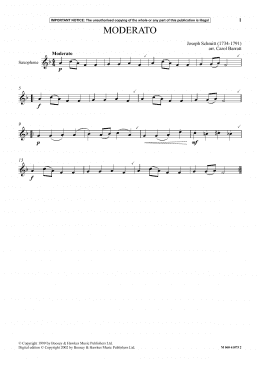 page one of Moderato (Instrumental Solo)