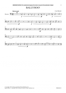 page one of Ballyhoo! (Instrumental Solo)