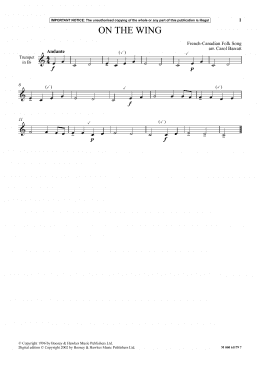 page one of On The Wing (Instrumental Solo)