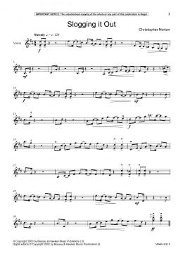 page one of Slogging It Out (Instrumental Solo)