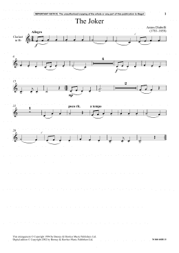 page one of The Joker (Instrumental Solo)