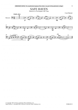 page one of Safe Haven (Instrumental Solo)