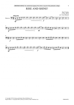 page one of Rise And Shine (Instrumental Solo)