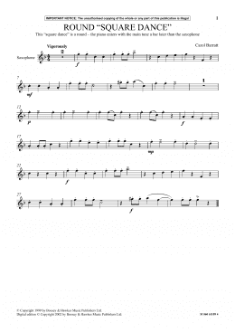 page one of Round Square Dance (Instrumental Solo)