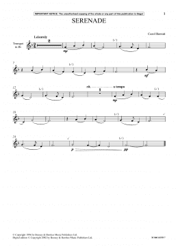page one of Serenade (Instrumental Solo)