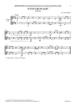 page one of Fanfaronade (Instrumental Solo)