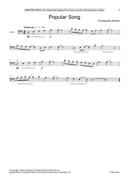 page one of Popular Song (Instrumental Solo)
