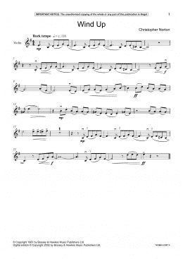 page one of Wind Up (Instrumental Solo)