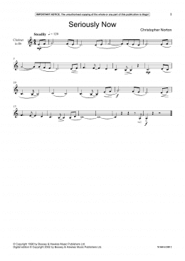 page one of Seriously Now (Instrumental Solo)